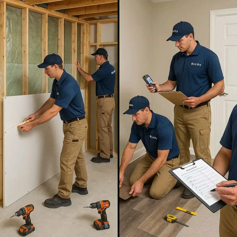 Repairs and Reconstruction process in Spring Ridge, PA
